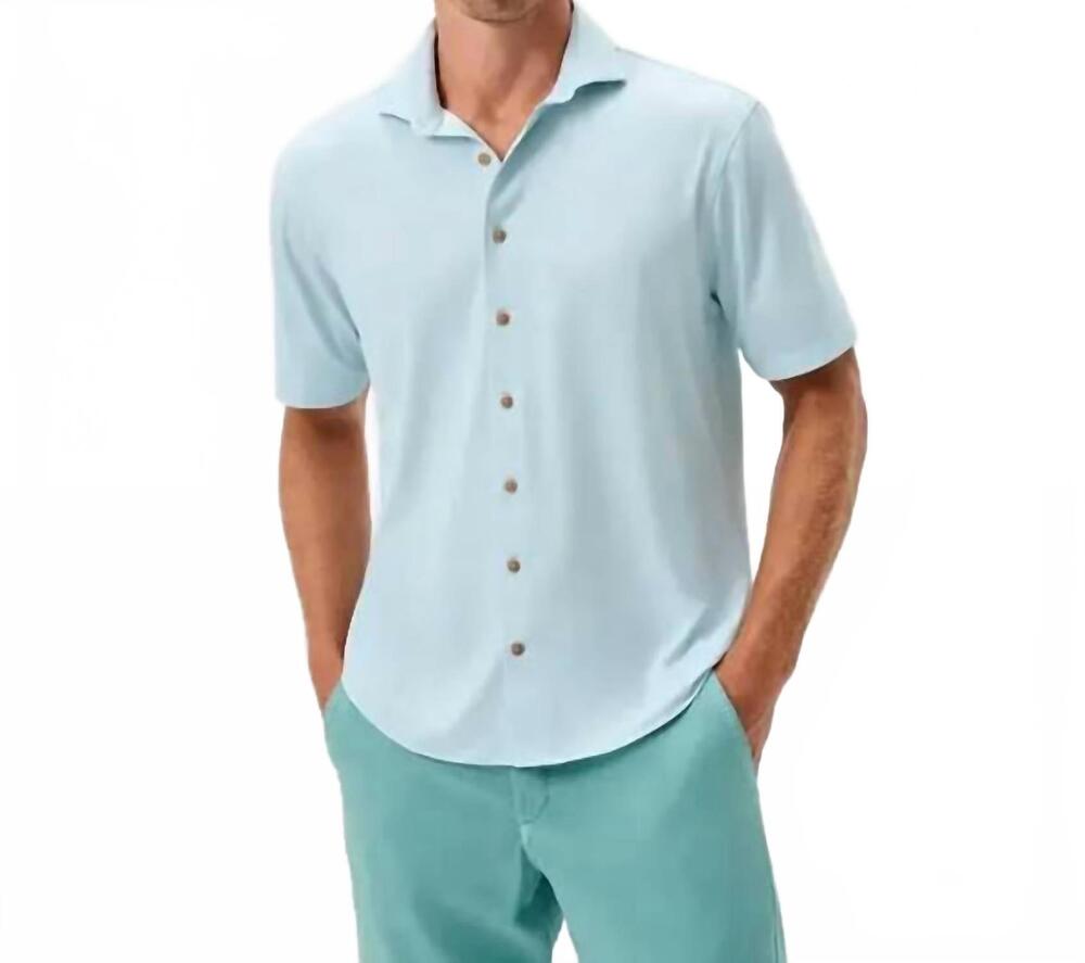 NEW JOHNNIE-O men's breck short sleeve button up shirt in sardinia